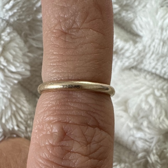 14k Solid Gold Thin Band